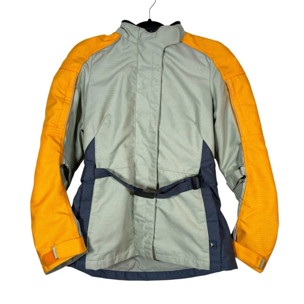 BMW Motorrad Belice Riding Jacket Sz Small Coat Blue Green Colorblock Bike Moto